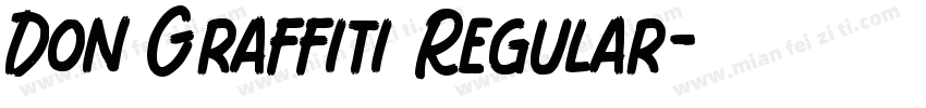 Don Graffiti Regular字体转换